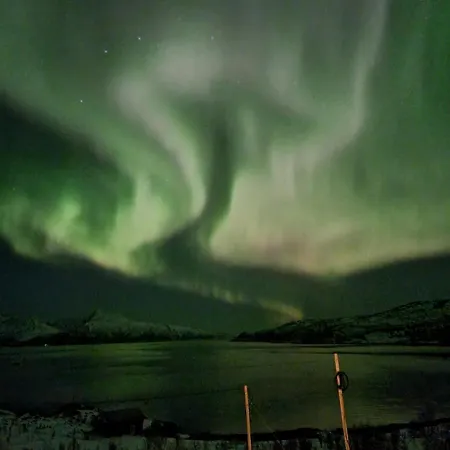 度假居 Discover The Ultimate Aurora Escape With A Cozy Outdoor Sauna And Hot Tub *