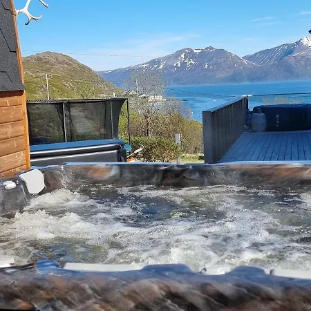 Discover The Ultimate Aurora Escape With A Cozy Outdoor Sauna And Hot Tub *