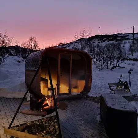 度假居 Discover The Ultimate Aurora Escape With A Cozy Outdoor Sauna And Hot Tub