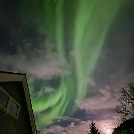 Discover The Ultimate Aurora Escape With A Cozy Outdoor Sauna And Hot Tub 度假居